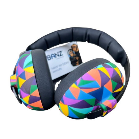 Casti antifonice pentru bebelusi si copii, Banz, Bubzee, 3-36 luni, Kaleidoscope [22]