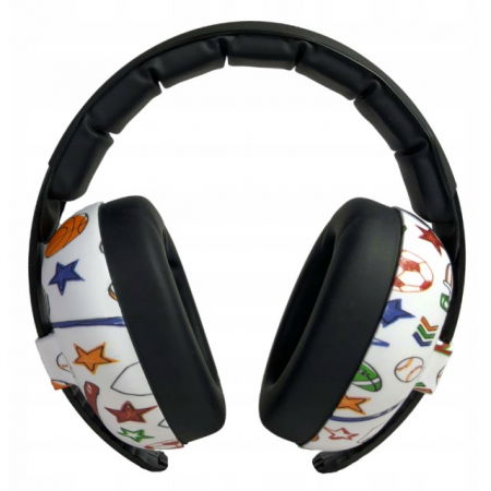 Casti antifonice pentru bebelusi si copii, Banz, Bubzee, 3-36 luni, Sports [1]