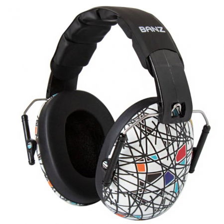 Casti antifonice pentru copii, Banz Bubzee, 3-10 ani, Squiggles [9]