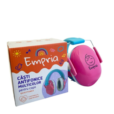 Casti antifonice pentru copii, dimensiune ajustabila, Empria, Diverse culori [6]