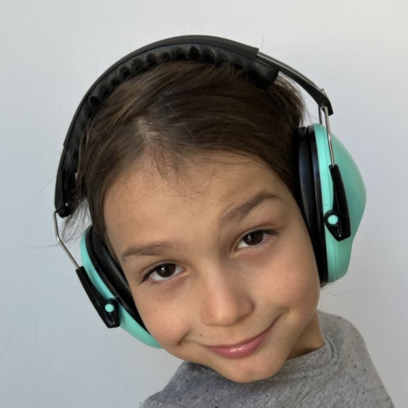 PRODUS RESIGILAT - Casti antifonice pentru copii Vivid Slim, model ajustabil, Empria, Turcoaz [11]