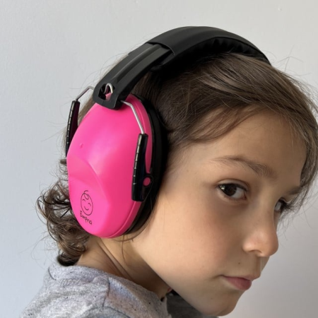 Casti antifonice pentru copii si bebelusi - Casti antifonice pentru copii Vivid Slim, model ajustabil, Empria, PinkPulse