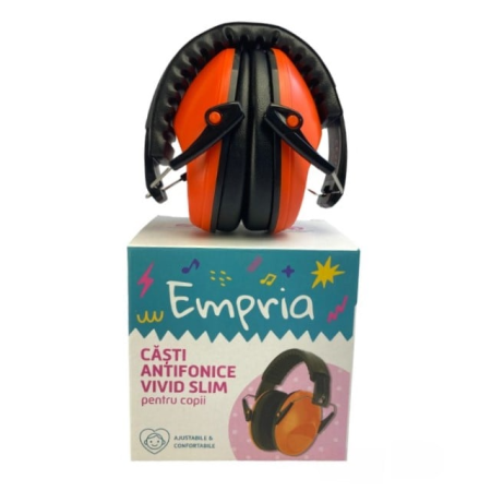 Casti antifonice pentru copii Vivid Slim, model ajustabil, Empria, CitricGlow [13]
