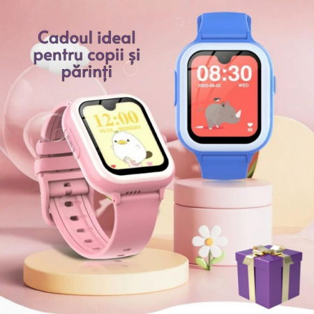 Ceas smartwatch copii gps 5-15m 4G Android Wifi AMOLED 1.78in, Diverse culori [10]