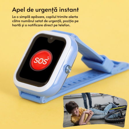 Ceas smartwatch copii gps 5-15m 4G Android Wifi AMOLED 1.78in, Diverse culori [11]