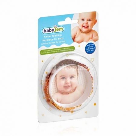 Colier din chihlimbar pentru copii BabyJem, Gökkuşağı [3]