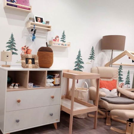 Copaci mici - Autocolante pentru perete + accesorii, 8 buc,Verde [4]