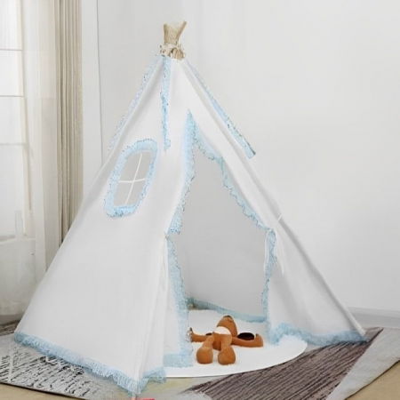 Cort de joaca pentru copii, cort teepee, stil indian, Empria, 110x110x110 cm, Diverse culori [4]