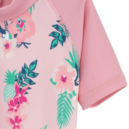 Costume de Baie / Inot pentru bebelusi si copii, Protectie Soare UPF50+, Floral Pink, Diverse marimi [2]