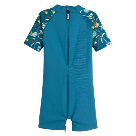 Costume de Baie / Inot pentru bebelusi si copii, Protectie Soare UPF50+, Petrol Jungle, Marimea 000 [2]