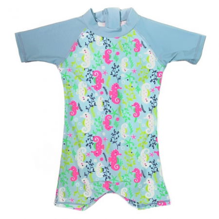 Costume de Baie / Inot pentru bebelusi si copii, Protectie Soare UPF50+, Sea Horse, Marimea 1 [0]