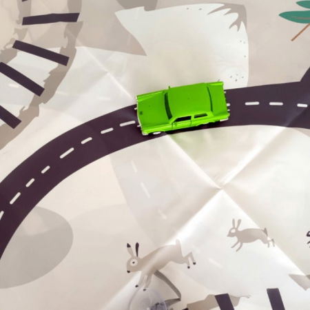 Covoras anti-murdarire pentru scaunul de masa bebe, impermeabil, lavabil, antiderapant, Oras [8]