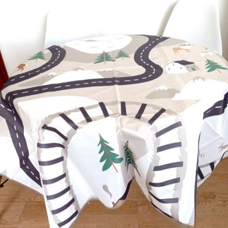 Covoras anti-murdarire pentru scaunul de masa bebe, impermeabil, lavabil, antiderapant, Oras [12]