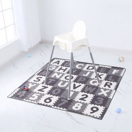 Covoras anti-murdarire pentru scaunul de masa bebe, impermeabil, lavabil, antiderapant, Litere si Cifre [1]