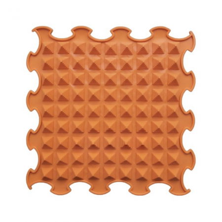 Covoras ortopedic pentru masaj, 1 piesa, model Little Pyramids, Portocaliu [2]