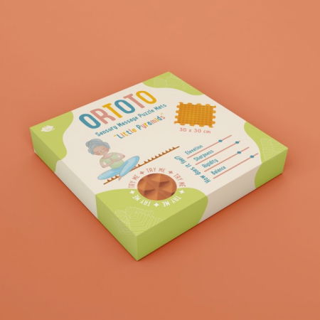 Covoras ortopedic pentru masaj, 1 piesa, model Little Pyramids, Diverse culori [2]