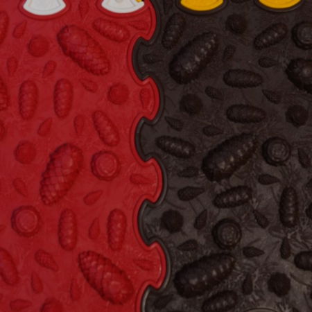 Covoras ortopedic pentru masaj, 1 piesa, textura rigida, model Pinecones, Diverse culori [6]