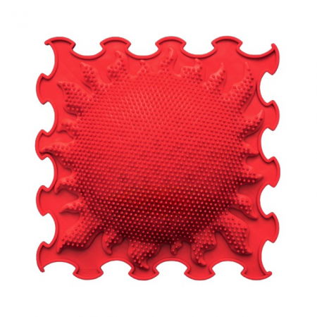 Covoras ortopedic pentru masaj, 1 piesa, model Shining Sun, Rosu [4]