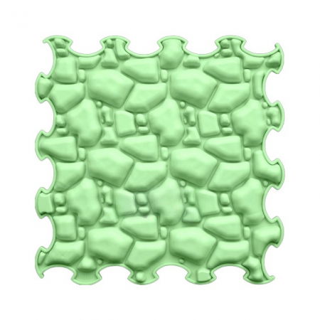 Covoras ortopedic pentru masaj, 1 piesa, model Stones, Verde [2]