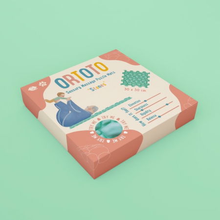 Covoras ortopedic pentru masaj, 1 piesa, model Stones, Diverse culori [3]