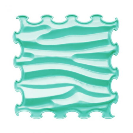 Covoras ortopedic pentru masaj, 1 piesa, textura rigida, model Sandy Waves, Turcoaz [2]