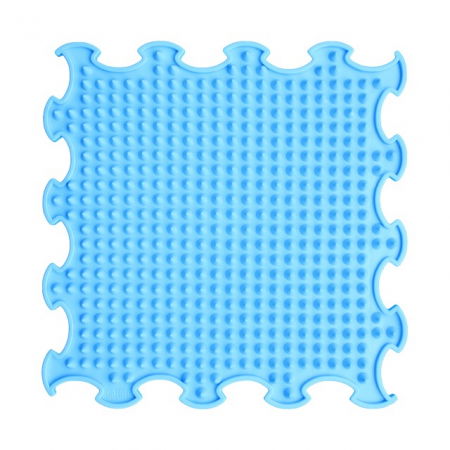 Jucarii copii si jocuri educative - Covoras ortopedic pentru masaj, 1 piesa, textura rigida, model Spikes, Bleu