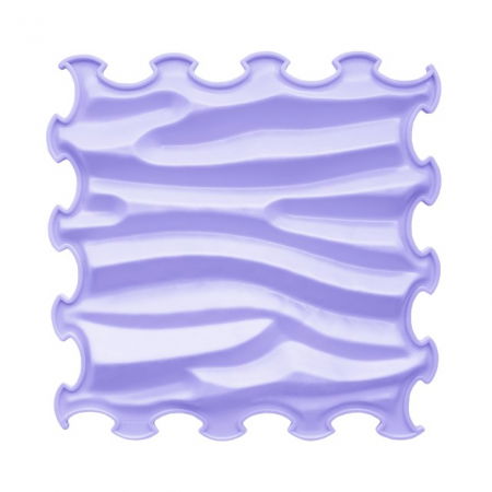 Covoras ortopedic, senzorial, set puzzle, 6 piese, model Sandy Waves, textura rigida, Multicolor [3]