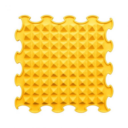 Covoras ortopedic, senzorial, set puzzle, 8 piese, model Little Pyramids, textura moale, Multicolor [2]