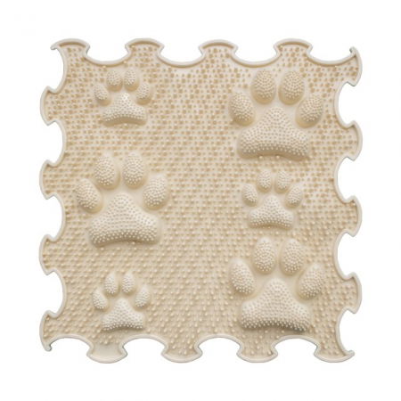 Covoras ortopedic, senzorial, set puzzle, 8 piese, model Lucky Paws, textura rigida, Multicolor [5]