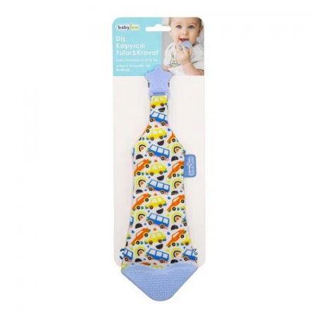 Cravata bebelusi cu accesoriu de dentitie BabyJem, Bleu [5]
