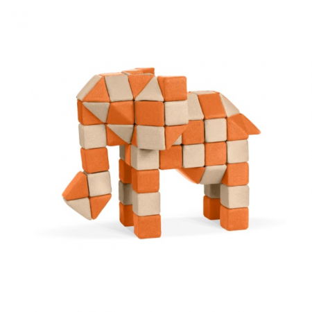 Cuburi magnetice JollyHeap® - Cuburi Magnetice, JollyHeap CREATIVE, 100 cuburi - 4 forme, Diverse culori