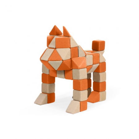 Cuburi Magnetice, JollyHeap CREATIVE, 100 cuburi - 4 forme, Diverse culori [3]