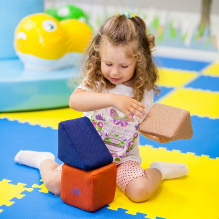 Cuburi Magnetice de joaca, JollyHeap BASIC, 100 cuburi - 2 forme, Diverse culori [12]