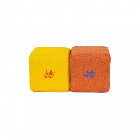 Cuburi Magnetice de constructie, JollyHeap Mini, 24 cuburi, Galben-Portocaliu [0]