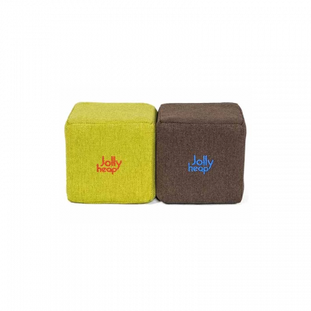 Cuburi Magnetice de constructie, JollyHeap Mini, 24 cuburi, Verde-Maro [0]