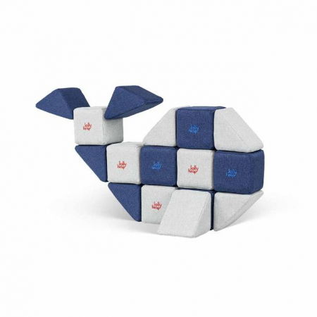 Cuburi Magnetice de constructie, JollyHeap MINI, 24 cuburi, Diverse culori [5]