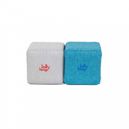Cuburi Magnetice Basic de joaca, JollyHeap, 100 cuburi, Alb Fildes-Bleu [1]