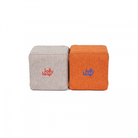 Cuburi CREATIVE Magnetice, JollyHeap, 100 cuburi, Gri-Portocaliu [1]