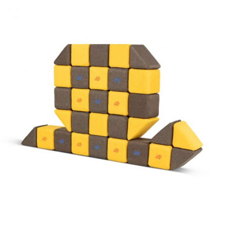 Cuburi Magnetice, JollyHeap MEDIUM, 50 cuburi,  Diverse culori [8]