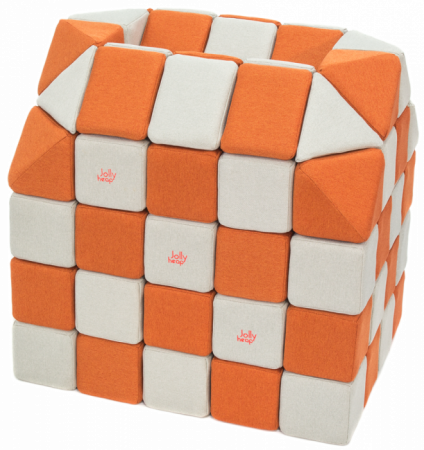 Cuburi Magnetice pentru construit, JollyHeap PARTY, 500 cuburi - 4 forme, Diverse Culori [0]