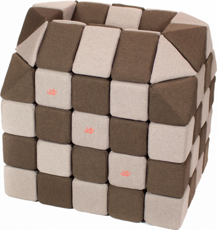 Cuburi Magnetice pentru construit, JollyHeap PARTY, 500 cuburi - 4 forme, Diverse Culori [0]