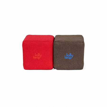 Cuburi Magnetice pentru construit, JollyHeap Pixi, 12 cuburi, Rosu-Maro [0]