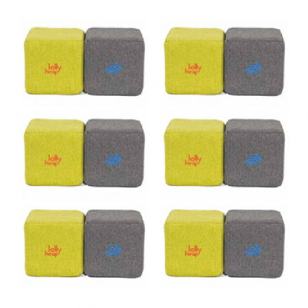 Cuburi Magnetice pentru construit, JollyHeap PARTY, 500 cuburi - 4 forme, Diverse Culori [13]