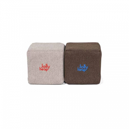 Cuburi Magnetice pentru construit, JollyHeap Pixi, 12 cuburi, Gri-Maro [0]