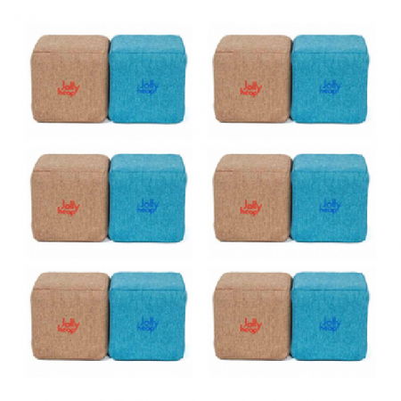 Cuburi Magnetice pentru construit, JollyHeap PARTY, 500 cuburi - 4 forme, Diverse Culori [13]