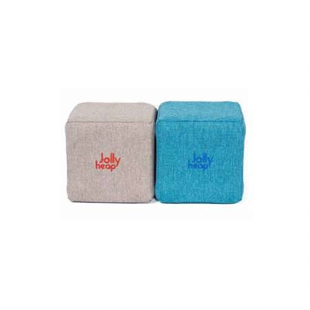 Cuburi Magnetice pentru construit, JollyHeap Pixi, 12 cuburi, Gri-Bleu [0]