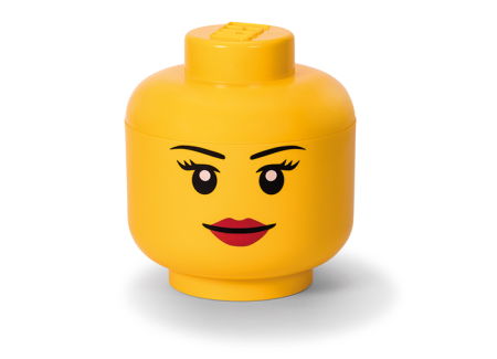 Jucarii copii si jocuri educative - Cutie depozitare L cap minifigurina LEGO fata (40321725)