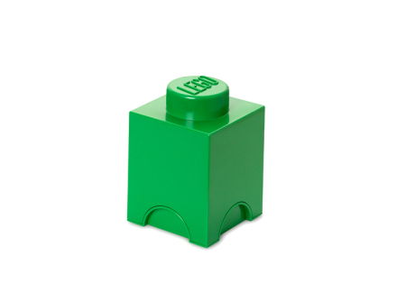 Jucarii copii si jocuri educative - Cutie depozitare LEGO 1 verde inchis (40011734)