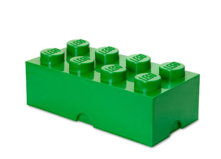 LEGO - Cutie depozitare LEGO® 2x4 verde inchis (40041734)