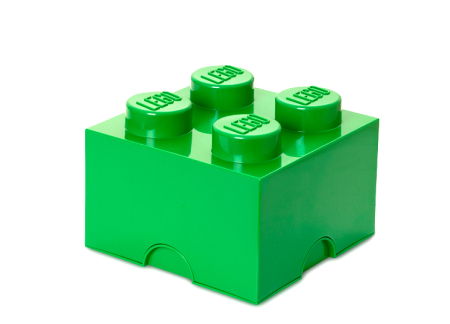 Jucarii copii si jocuri educative - Cutie depozitare LEGO 4 verde inchis (40031734)